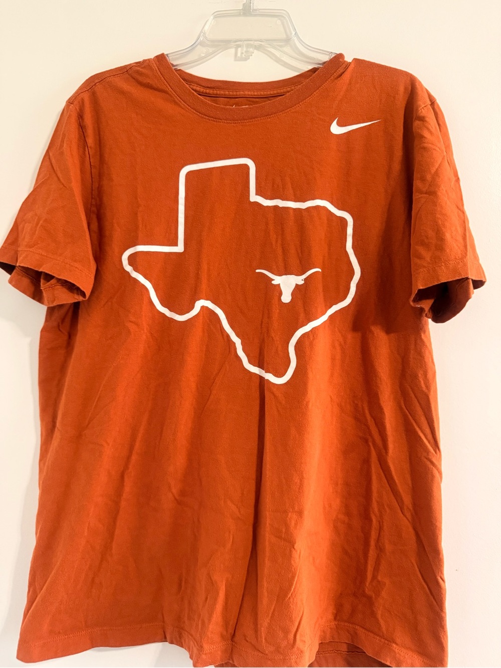 Nike Men's Texas Outline Logo Short-Sleeve T-Shirt - Orange & White
